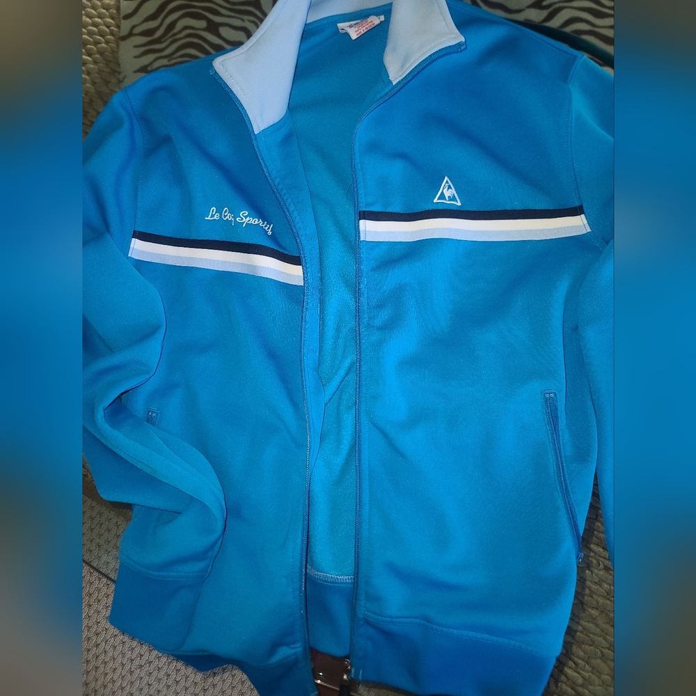 Vintage Le Coq Sportif Blue Track Jacket